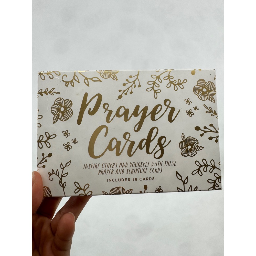 Eccolo Daydreamer Collection Prayer Cards 36ct Scripture Gold Foil 4x6 CC701D